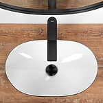 Umývadlo na dosku REA Royal Mini Black White – Obrázok 4