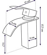 Umývadlová batéria REA FALCON 18 – Obrázok 8