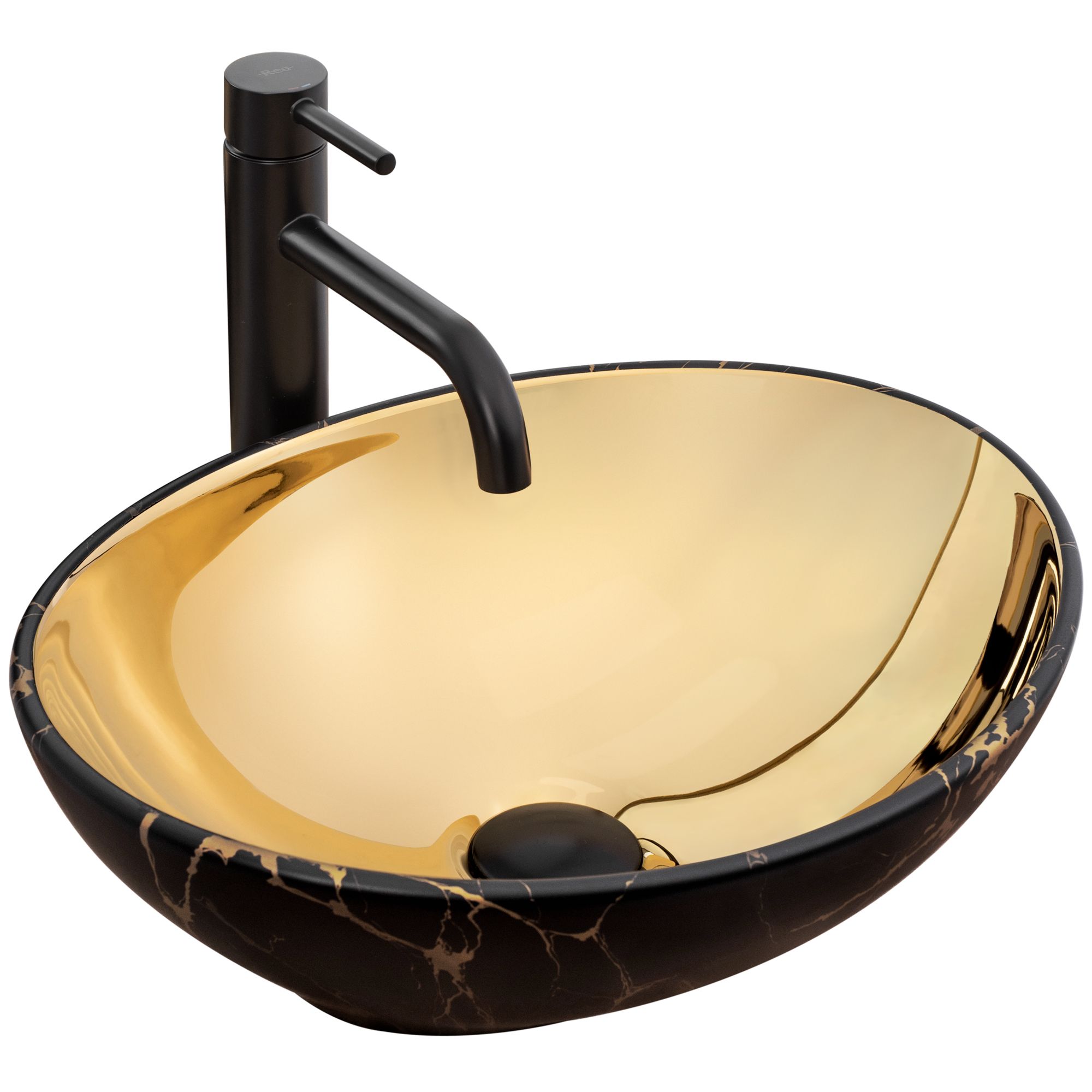f9e4c6d96aff66dd797d3db5110eb99b Umývadlo na dosku REA Sofia in Gold marble black – Obrázok 1