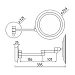 Nimco Kosmetické podsvícené LED zrcátko – Obrázok 3