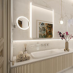 Nimco Kosmetické podsvícené LED zrcátko – Obrázok 3