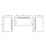 Nimco LED zrcadlo 1000x600 – Obrázok 4