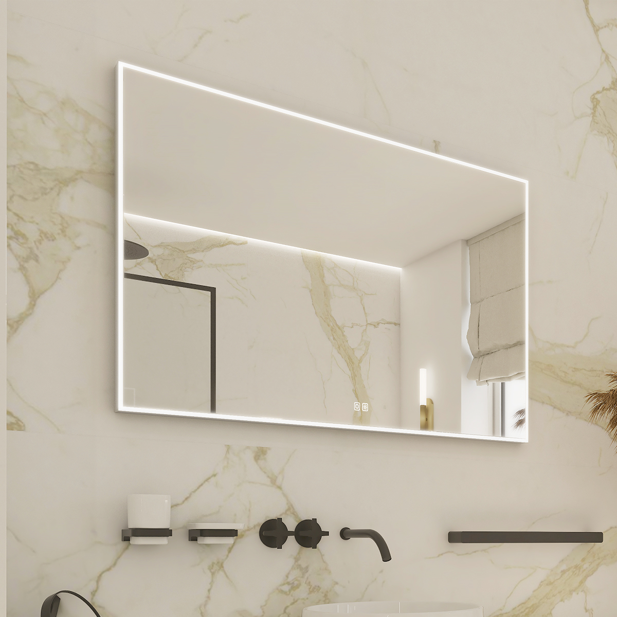 led-zrcadlo-1000x700-s-dotykovym-senzorem-nahled Nimco LED zrcadlo 1000x700 se dvěma dotykovými senzory – Obrázok 1