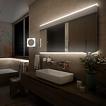 Nimco LED zrcadlo 1200x700 se dvěma dotykovými senzory – Obrázok 3