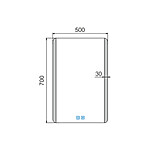 Nimco LED zrcadlo 500x700 se dvěma dotykovými senzory – Obrázok 9