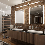 Nimco LED zrcadlo 500x700 se dvěma dotykovými senzory – Obrázok 3