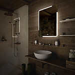 Nimco LED zrcadlo 600x800 se dvěma dotykovými senzory – Obrázok 3