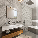 Nimco LED zrcadlo 700x700 se dvěma dotykovými senzory – Obrázok 3