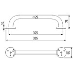 Nimco Madlo k vaně 355x25 mm – Obrázok 5