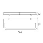 Nimco Police s ohrádkou, 50 cm – Obrázok 2