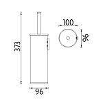 Nimco Toaletní WC kartáč tubusový – Obrázok 3