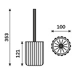 Nimco Toaletní WC kartáč – Obrázok 4