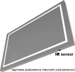 zrkadlo ELEMENT 12 do 1000x700x40 LED – Obrázok 2