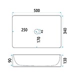 Umývadlo na dosku REA Fiorella – Obrázok 6