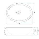 Umývadlo na dosku Mika Beige – Obrázok 6