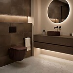 Umývadlo na dosku DUO Espresso Matt – Obrázok 5