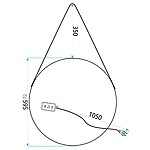 Zrkadlo LED 60cm YH-3339 – Obrázok 6