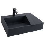 Umývadlo REA Archi 90 CM Grey MATT na dosku - konglomerát – Obrázok 2