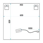 Zrkadlo LED 60x60 YH-BL-12 – Obrázok 5