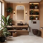 Umývadlo na dosku DUO Espresso Matt – Obrázok 6