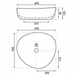 Umývadlo na dosku Basaro Wiktoria – Obrázok 4