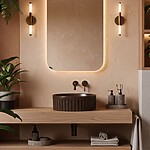 Umývadlo na dosku DUO Espresso Matt – Obrázok 2