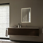 Nimco Bílé LED zrcadlo 600x800 se dvěma dotykovými senzory – Obrázok 2