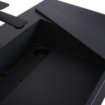 Umývadlo REA Archi 90 CM Grey MATT na dosku - konglomerát – Obrázok 3