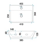 Umývadlo na dosku REA Altea Cloudy – Obrázok 5