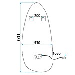 Zrkadlo LED 120x55cm YH-3359 – Obrázok 5