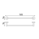 Nimco Držák na ručníky, 51 cm – Obrázok 3