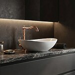 Umývadlová batéria REA Bona Brush Copper High – Obrázok 5