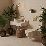 Umývadlo na dosku DUO Caffe Latte Matt – Obrázok 6