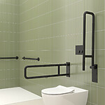 Nimco Černé nerezové madlo rovné 300 mm – Obrázok 3