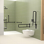 Nimco Sklopné černé podpěrné madlo 600 mm – Obrázok 2