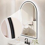 Zrkadlo LED 60x100cm DASH BLACK – Obrázok 3