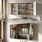 zrkadlová skrinka PRO do 1300 troj-dverová – Obrázok 2