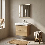 zrkadlo v ráme Villago LED do 600x700x43 – Obrázok 2