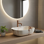 Umývadlo na dosku Rea Belinda Marrone Matt – Obrázok 4