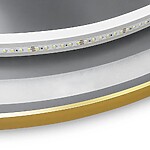 Zrkadlo LED 70cm MMJ BRUSH GOLD – Obrázok 8