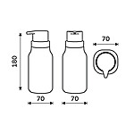 Nimco Dávkovač tekutého mýdla, pumpička plast – Obrázok 4