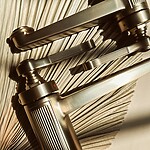 Umývadlová batéria REA Monaco - Gold Brush, vysoká – Obrázok 9