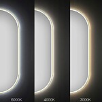 Zrkadlo LED OVL 50x100cm Gold – Obrázok 7