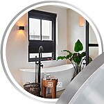 Zrkadlo LED 90cm MMJ BRUSH SILVER