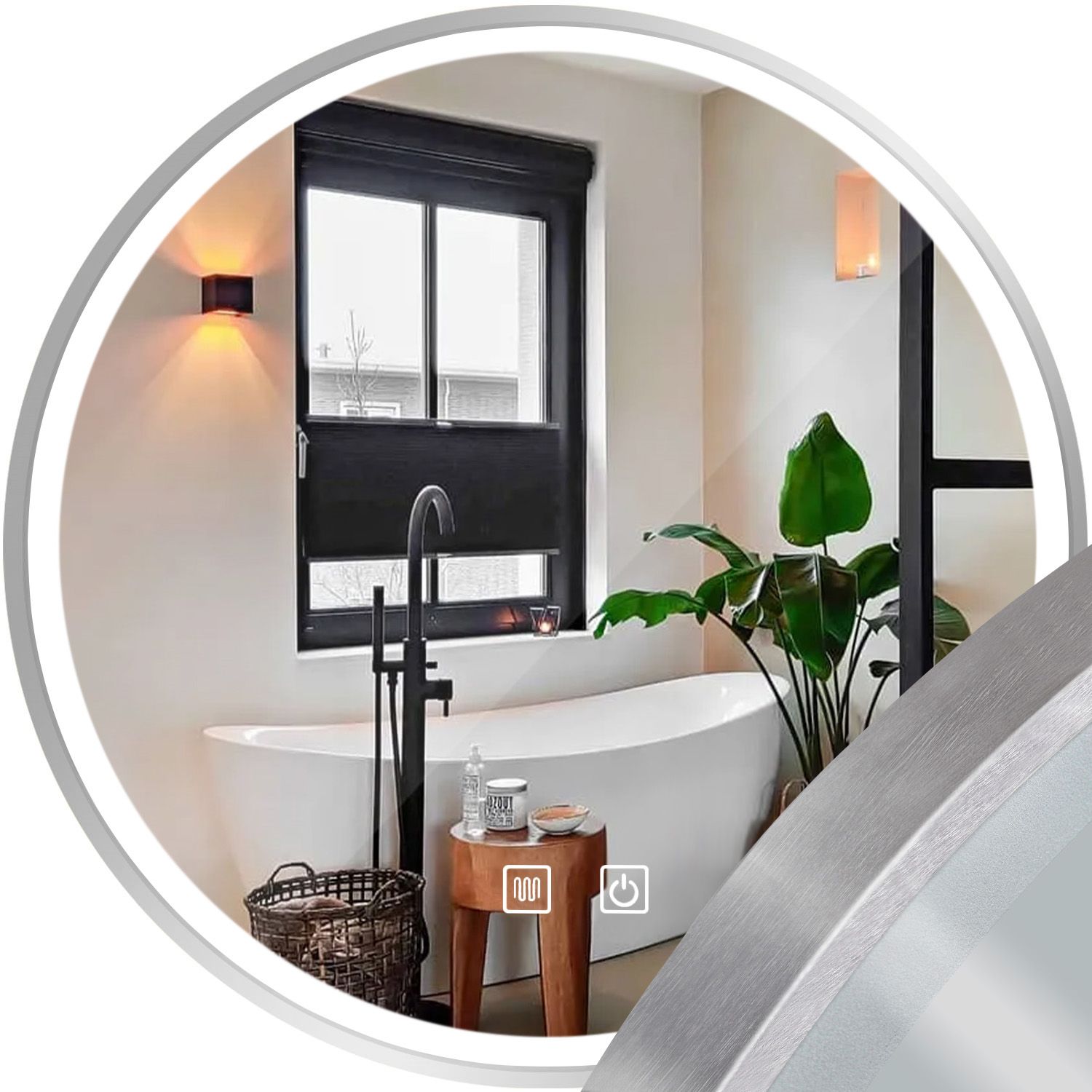 25a4edb39febca5314c5d53959244aaf Zrkadlo LED 90cm MMJ BRUSH SILVER – Obrázok 1