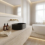 Umývadlo na dosku Nicoletta Black – Obrázok 7