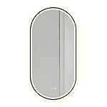 Zrkadlo LED OVL 50x100cm Black