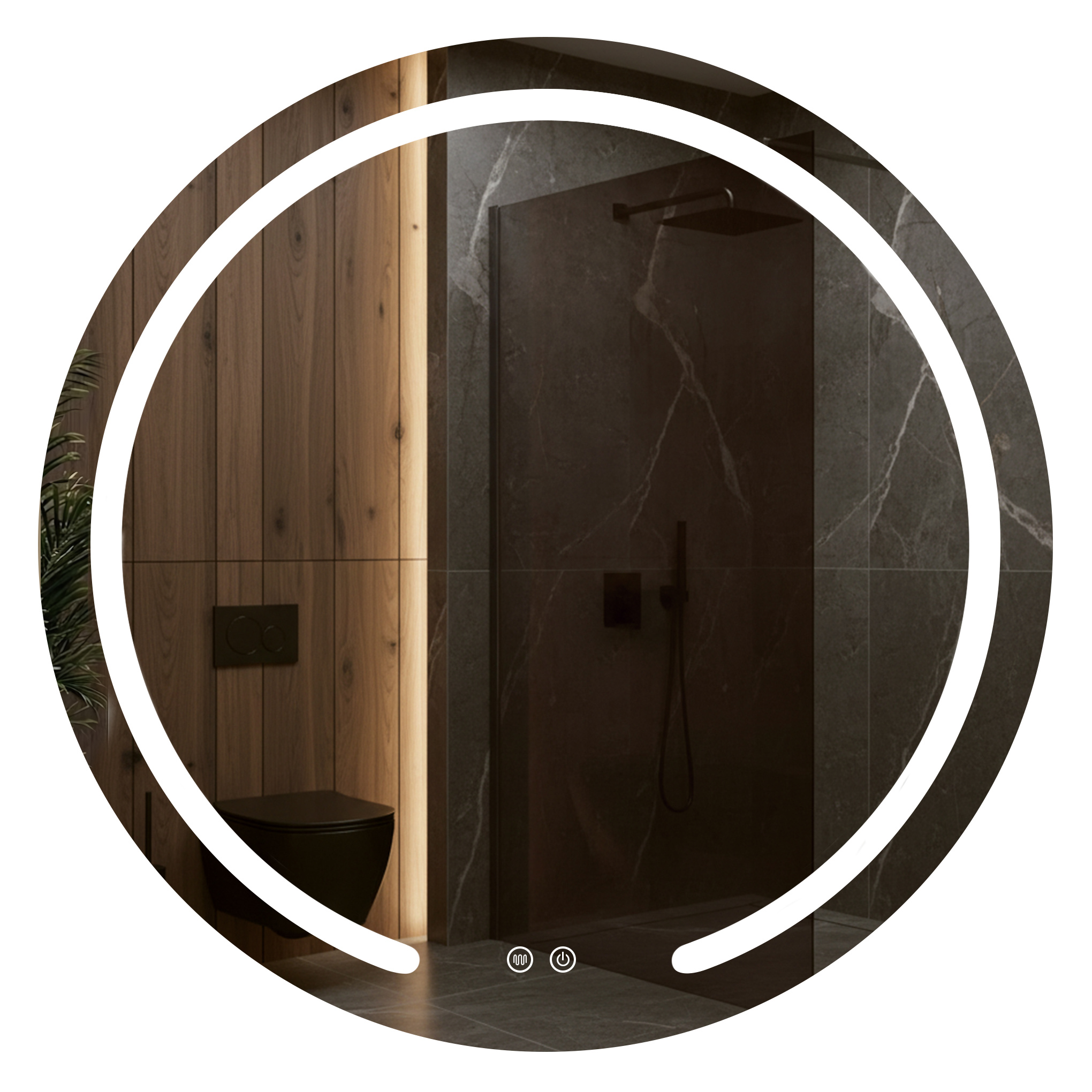 32352f0656514fcb3318b82ee7b54cc0 Zrkadlo LED 70cm Modern – Obrázok 1