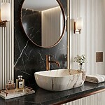 Umývadlo na dosku Rea Belinda Marrone Shiny – Obrázok 10