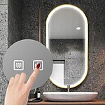 Zrkadlo LED OVL 50x100cm Gold – Obrázok 6